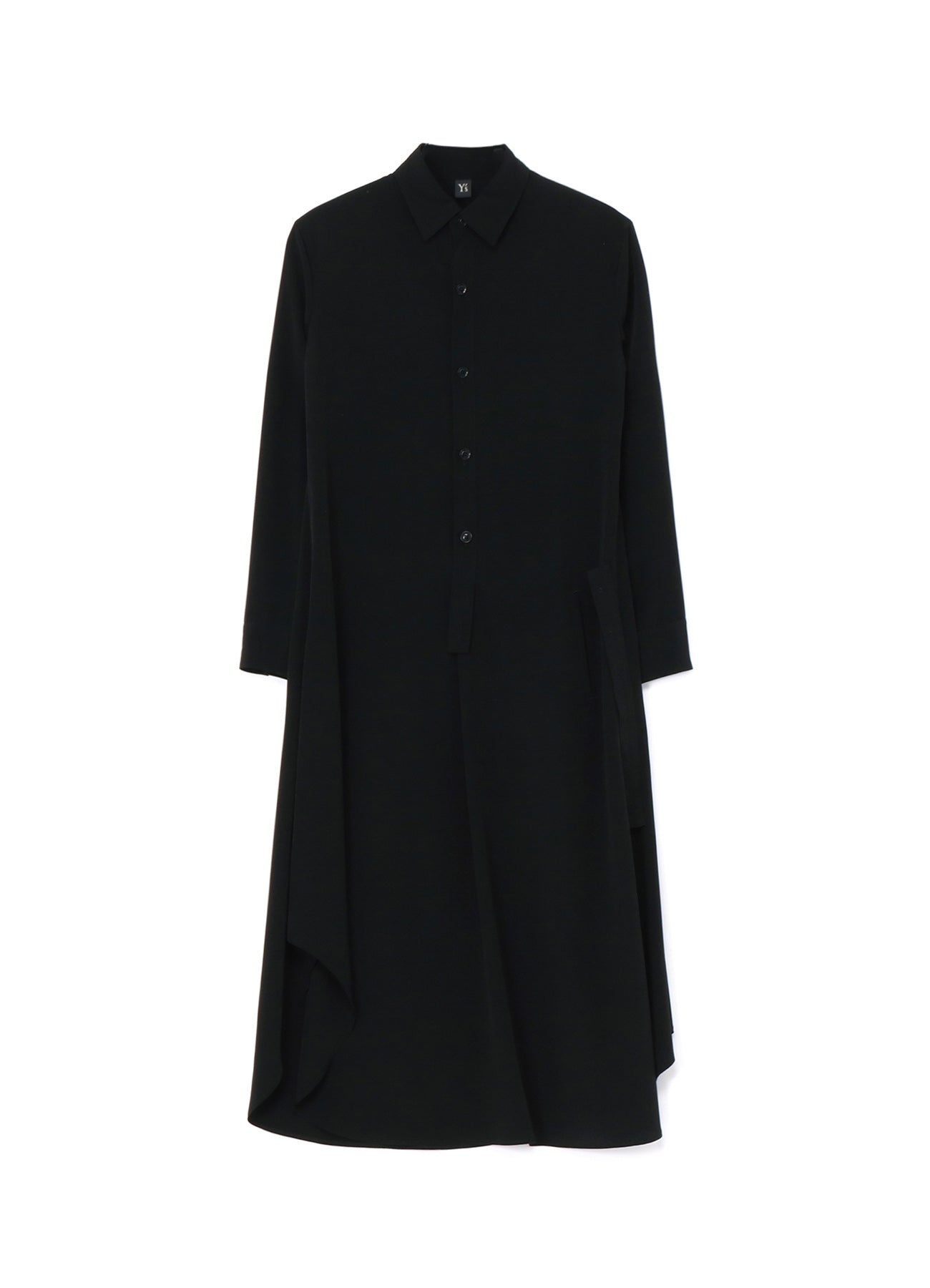CREPE de CHINE FLARED SHIRT DRESS