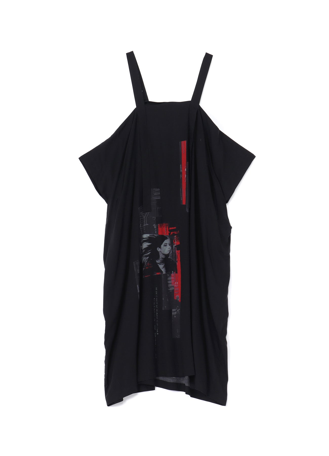 Y's × MAX VADUKUL SHOULDER STRAP SQUARE DRESS