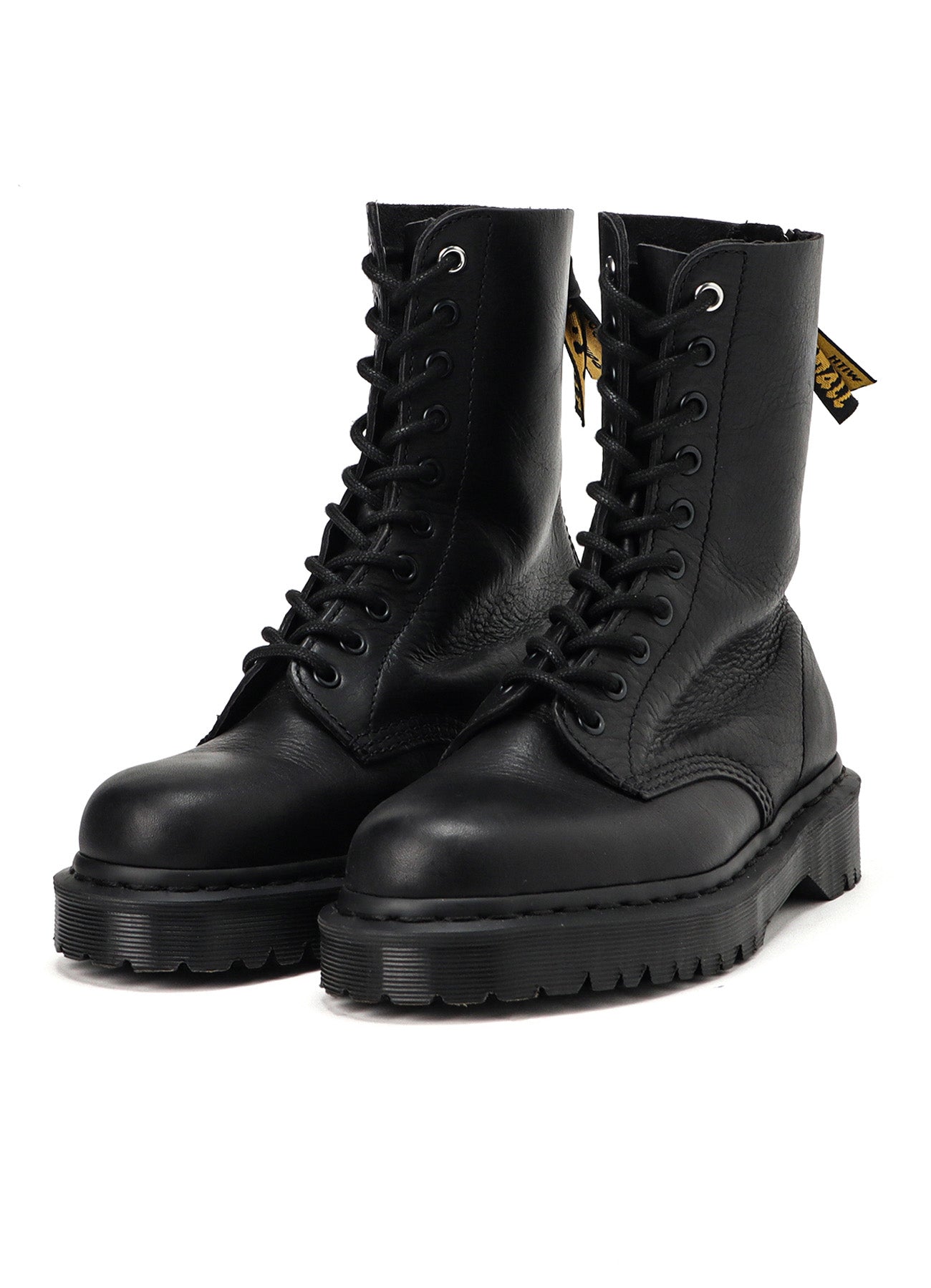 Y's × Dr. Martens 10 EYE Y's BLACK CLASSIC CALF