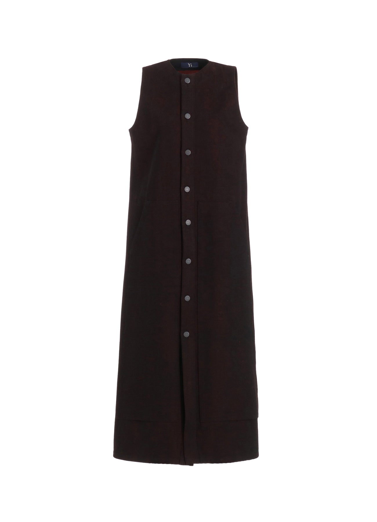 BACK RED BLACK DENIM FRONT OPEN DRESS