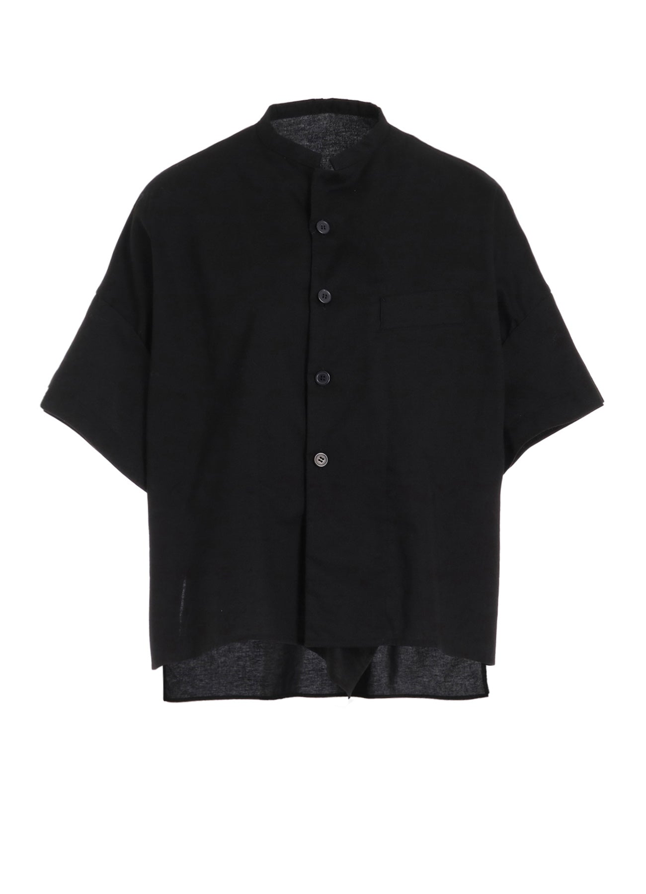 [Y's BORN PRODUCT] THIN COTTON TWILL HALF SLEEVE BOX SHIRT