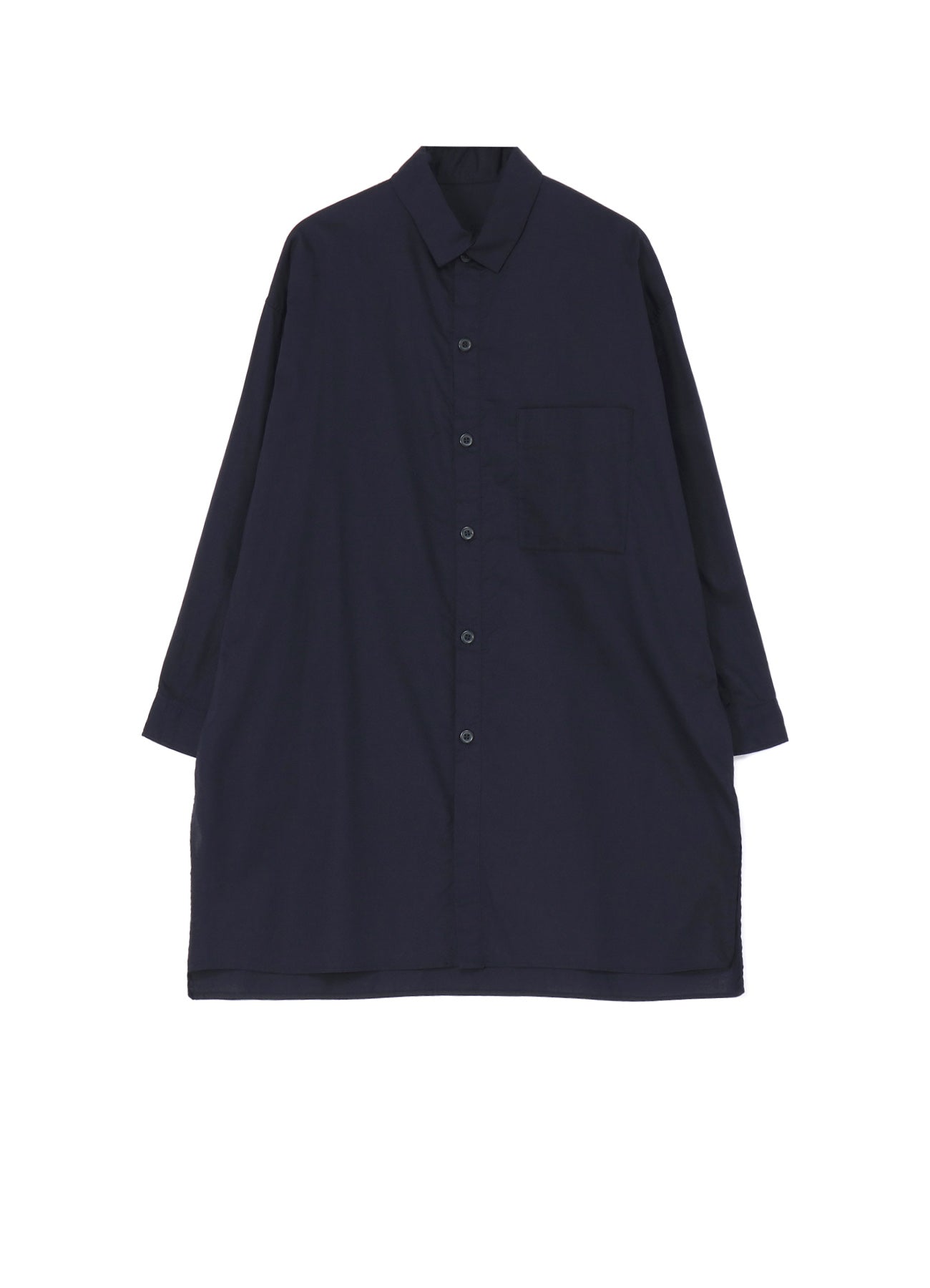 [Y's BORN PRODUCT] THIN COTTON TWILL OVERSIZED LONGSLEEVE SHIRT